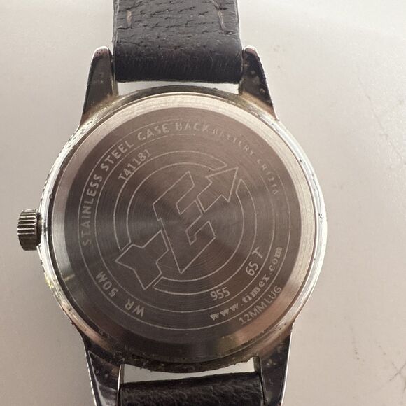 Timex Expedition Women T41181 Dress Leather Quartz Analog 25mm Watch New Battery - Picture 3 of 9